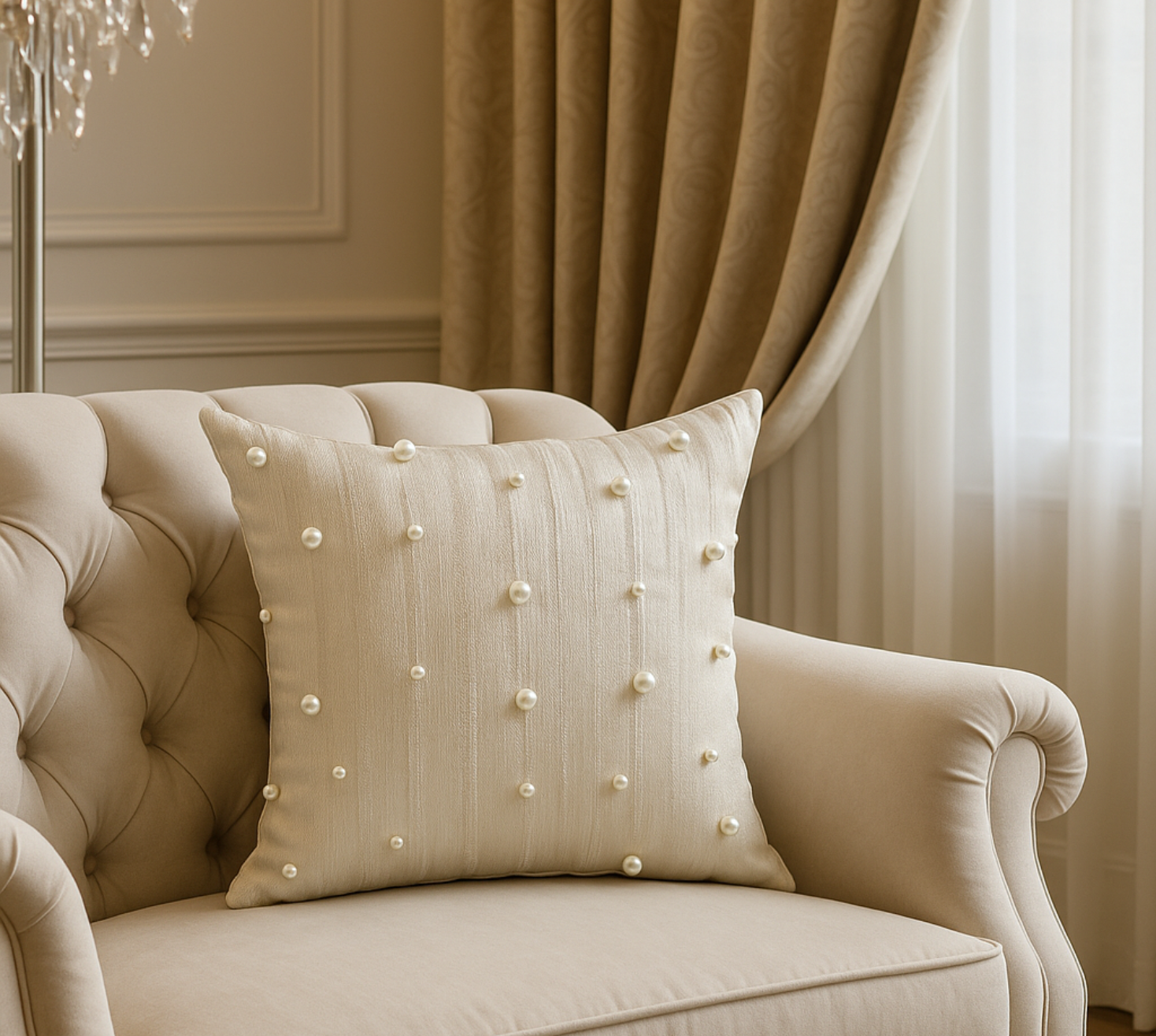 Pearl symphony cushion cover