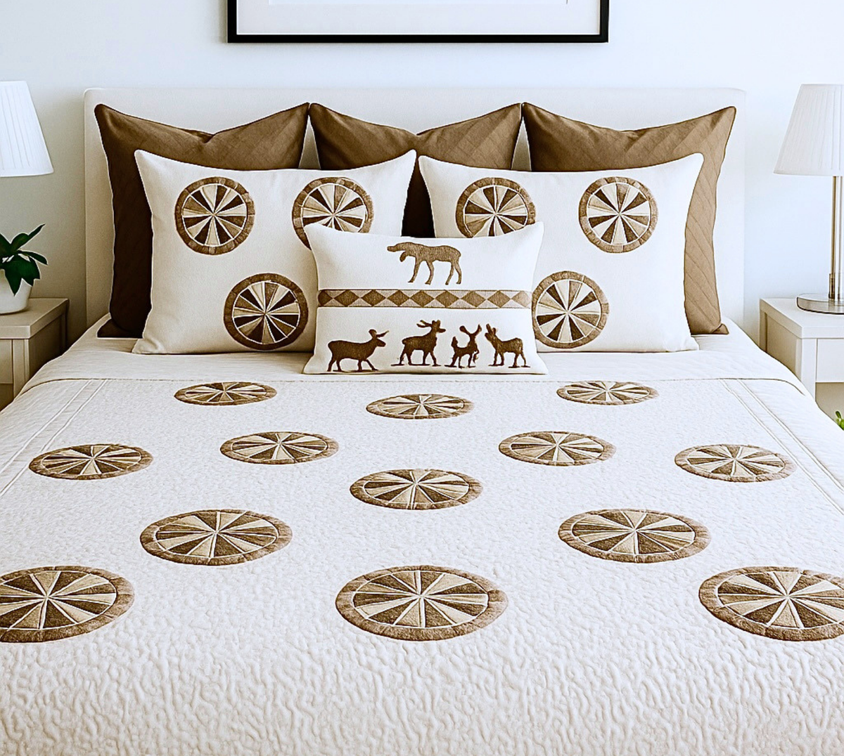 The Desert Sable Quilted Bedspread
