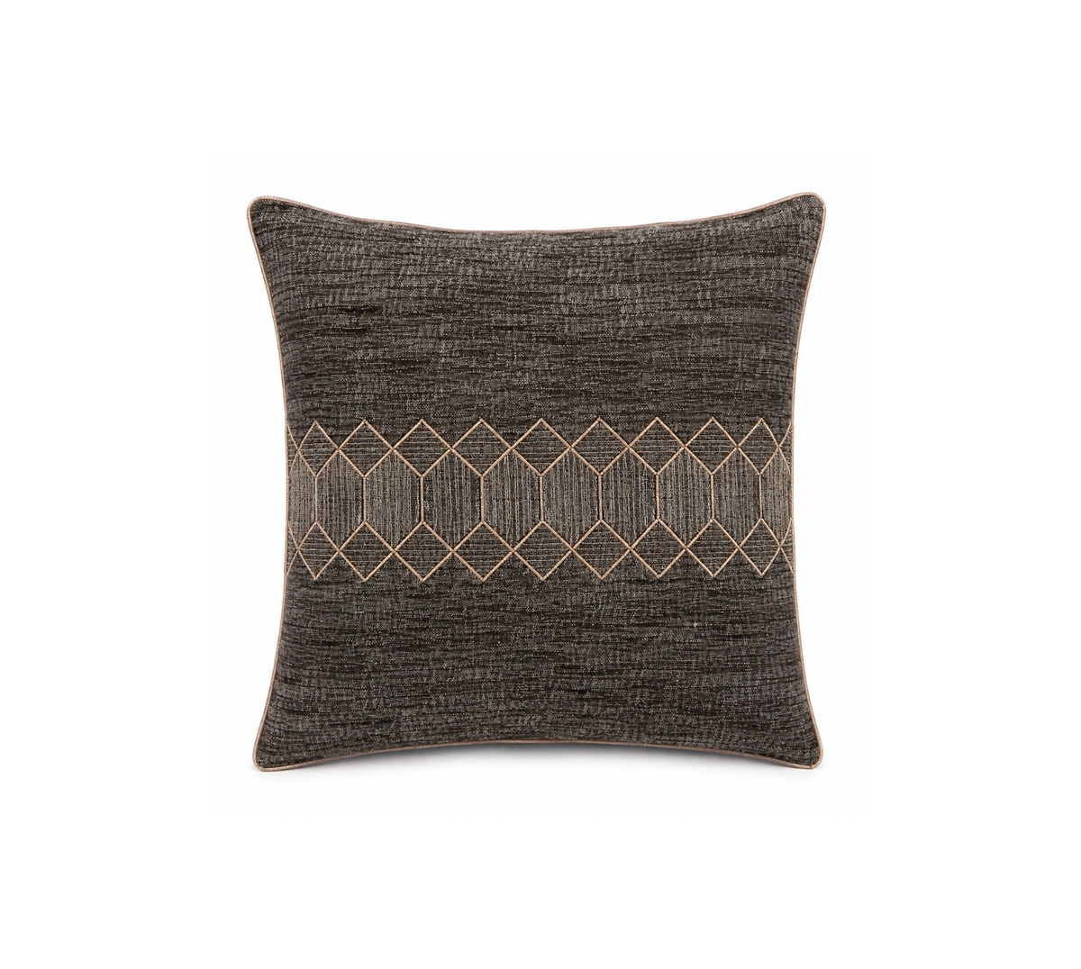 Striped jaquard Linen quilted bedspread
