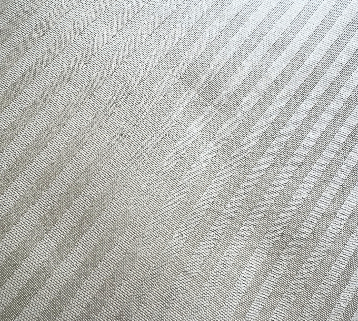 Soft Ivory Beige striped cotton bedsheet set