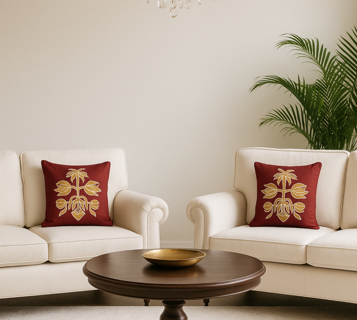 The golden harvest cushion cover