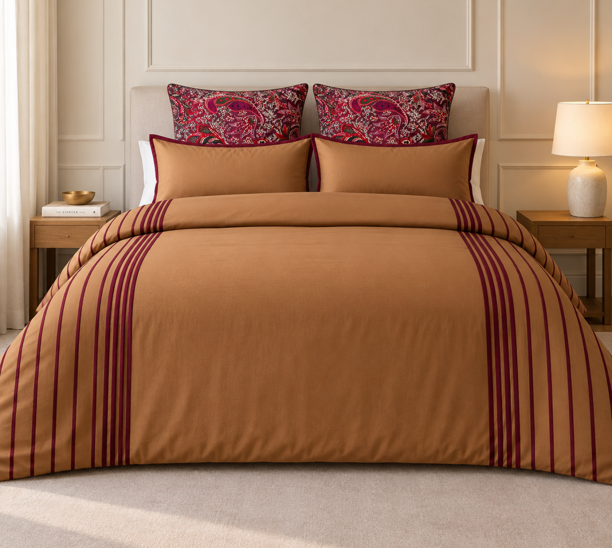 The wine Sienna Royale duvet cover set