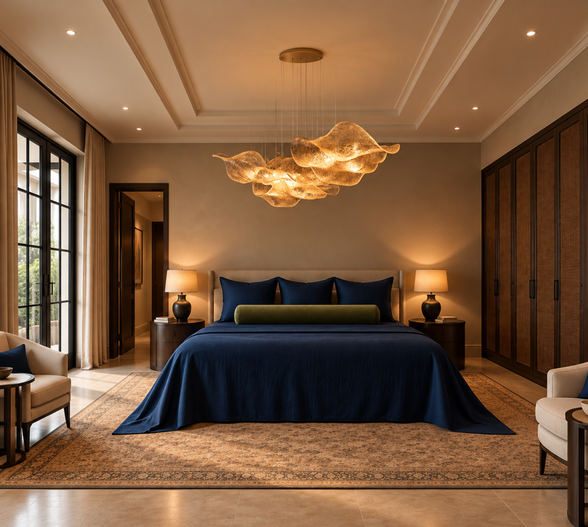 LUXURY COLLECTION - The blue hour quilted bedspread
