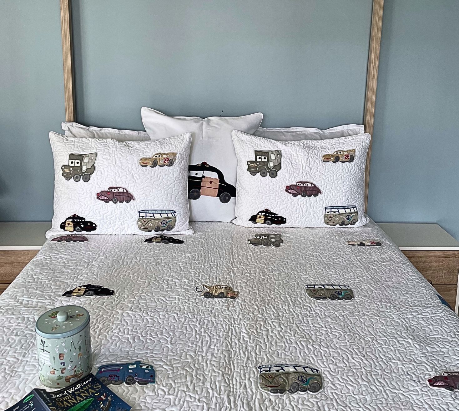 Cars themed Quilted Bedspread