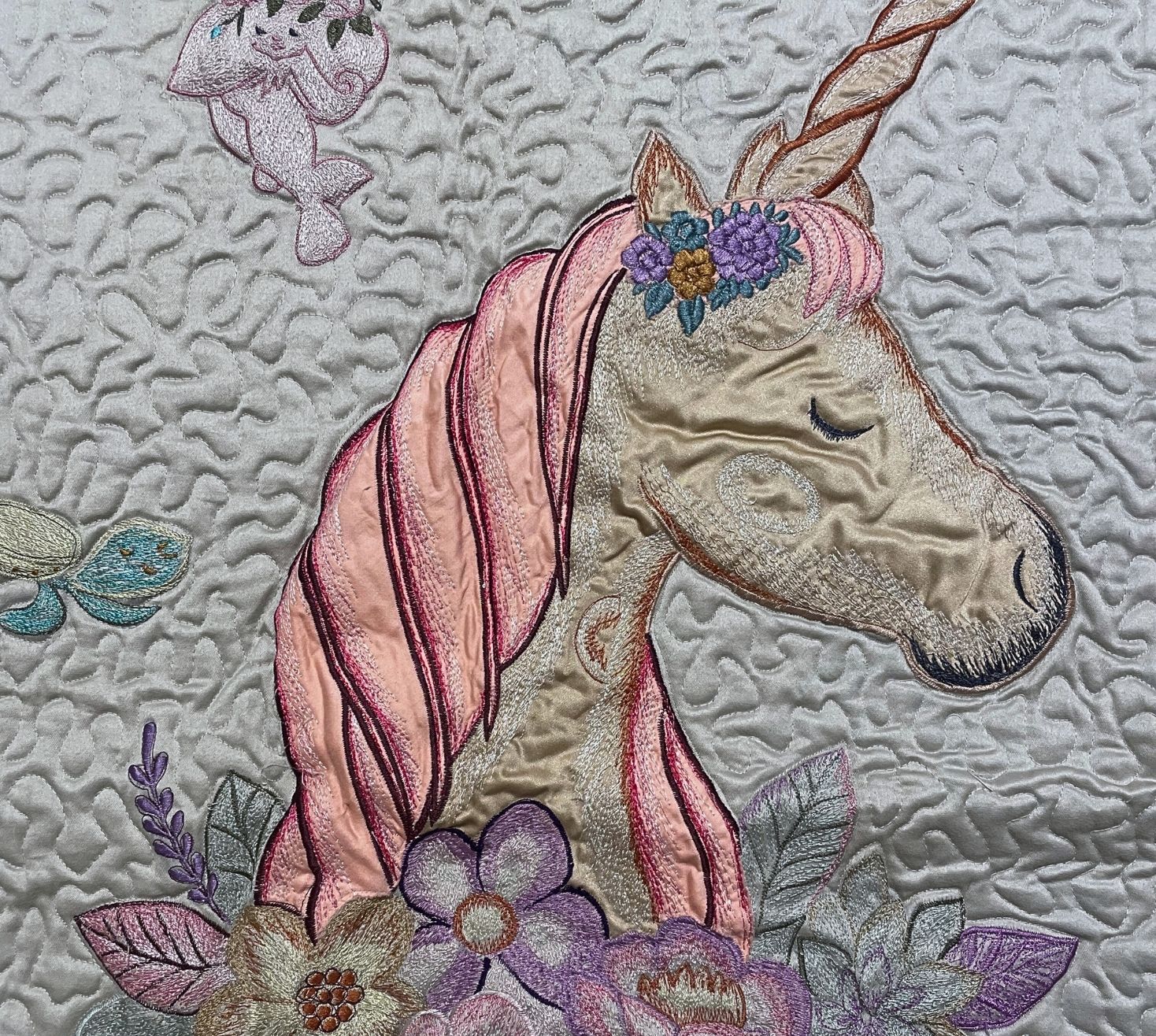 The Unicorn universe Quilted Bedspread