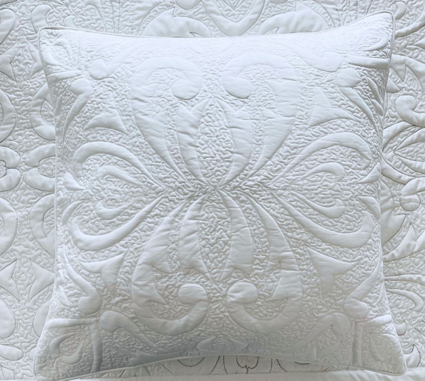 Ornate French style Embroidered Bedspread
