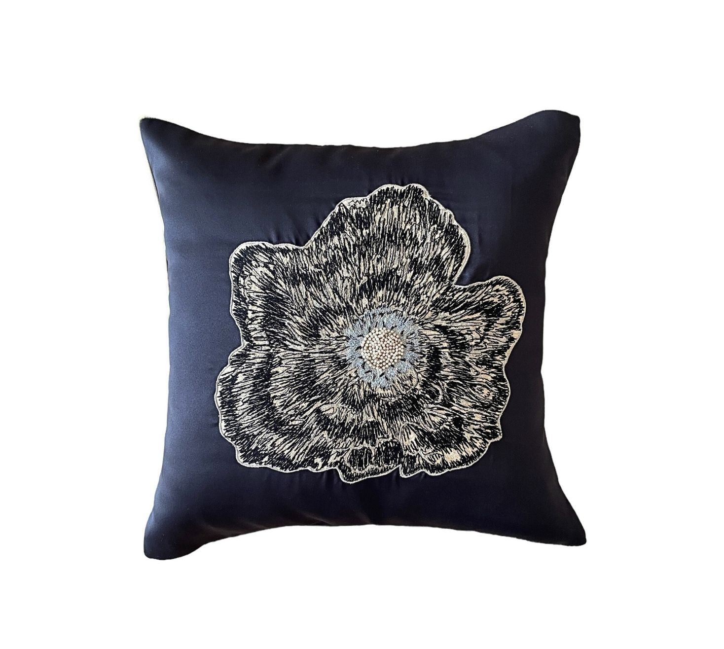 Fleur Patchwork with Pearl Embroidery cushion cover