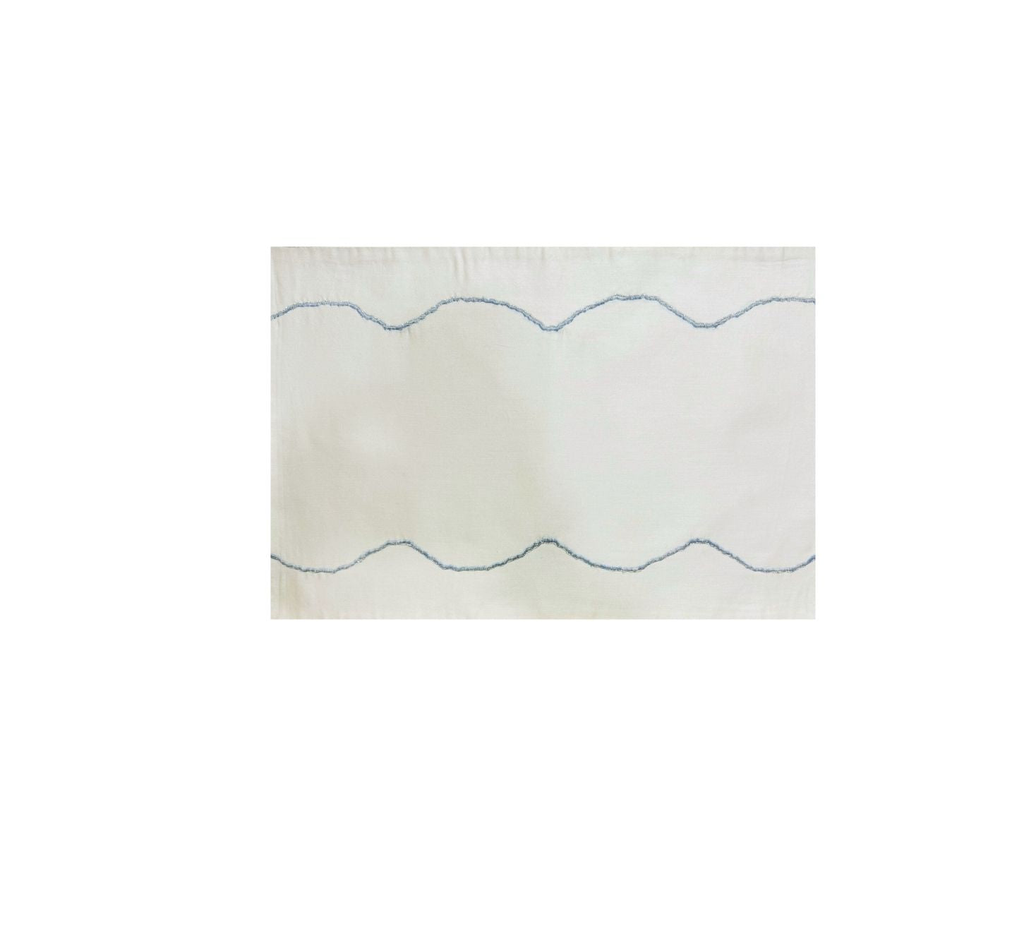 Gentle wave embroidered placemats
