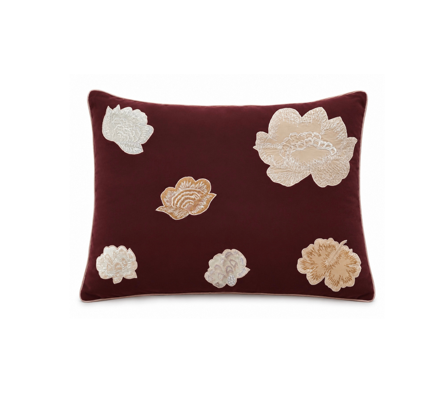 Wine Rose Royale Quilted Bedspread