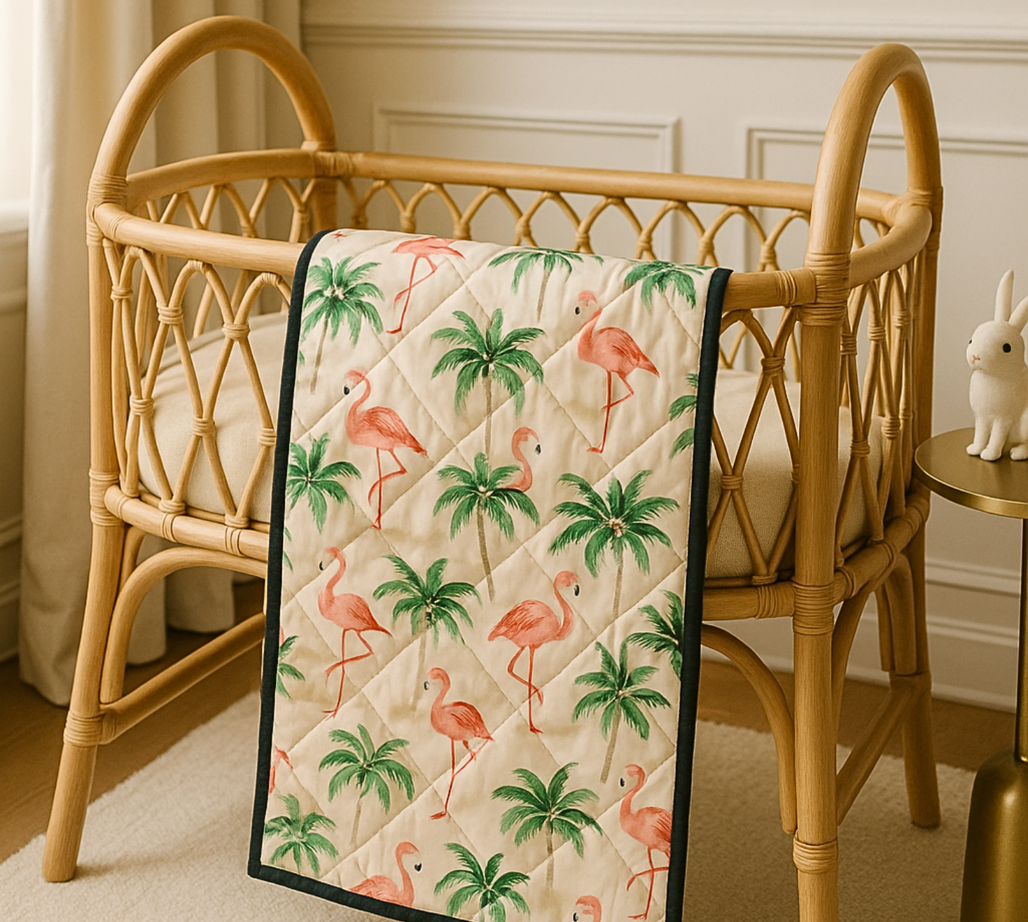 Flamingo Dreams Baby Quilt