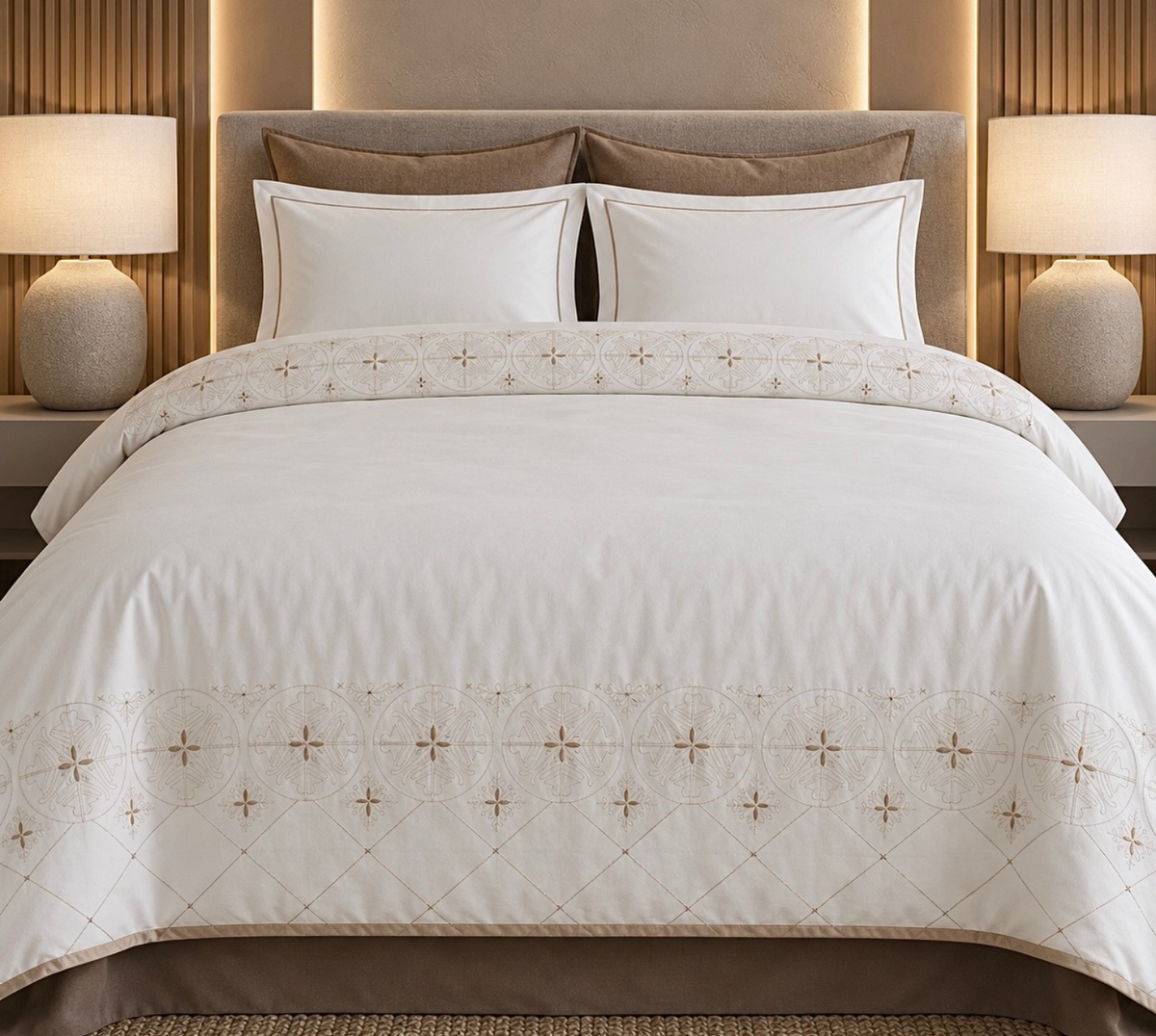 The timeless wheel signature cotton duvet cover set