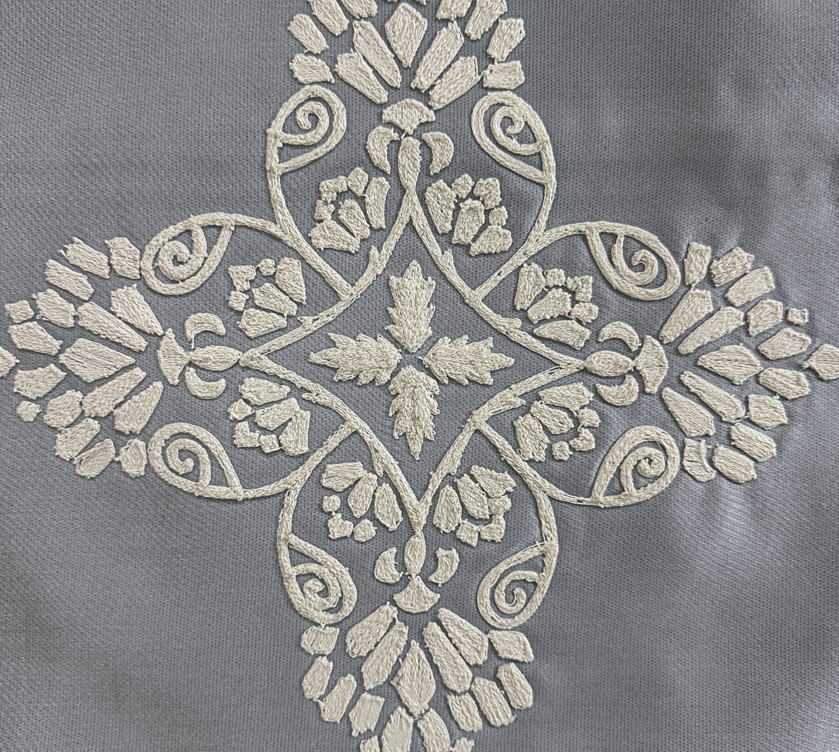The Ash blue quilted bedspread
