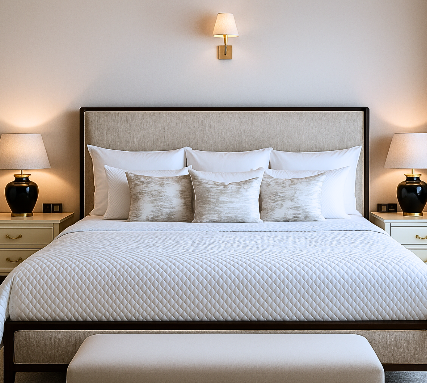 Silver Reverie Quilted Bedspread