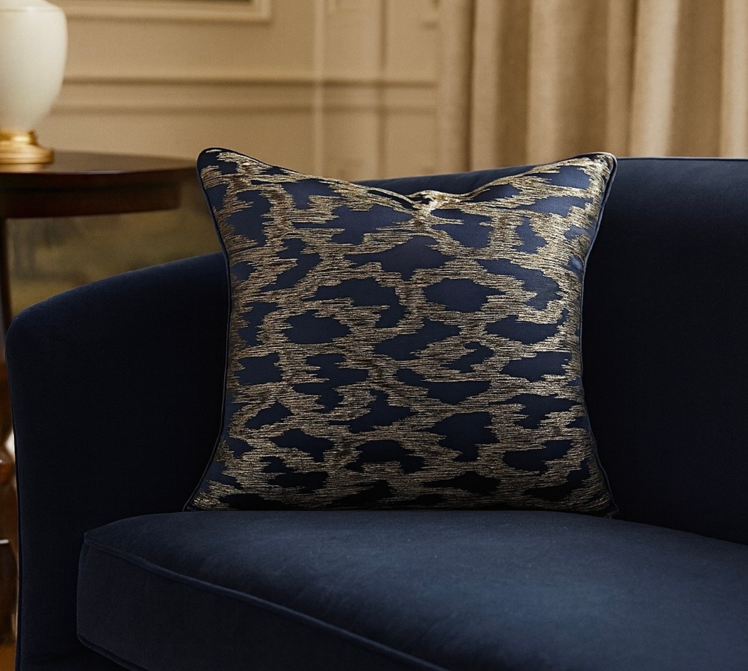 Navy Nocturne Cushion cover