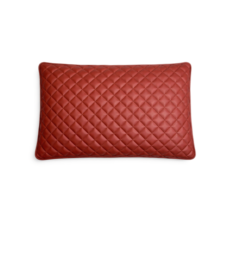 QUILTED LUX LEATHERETTE CUSHION COVER