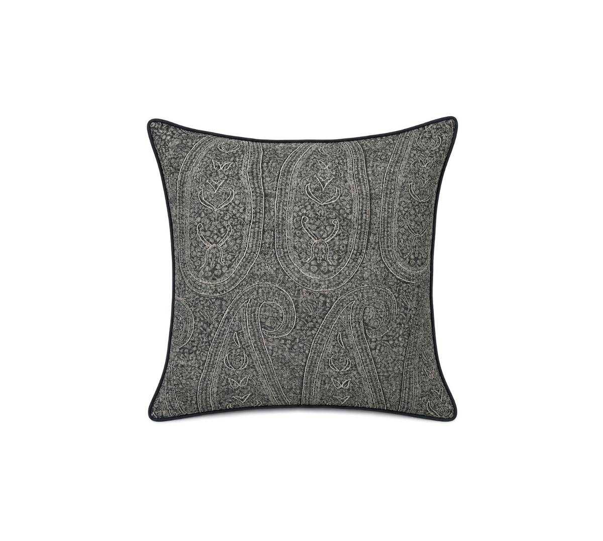 geometric floral linen quilted bedspread