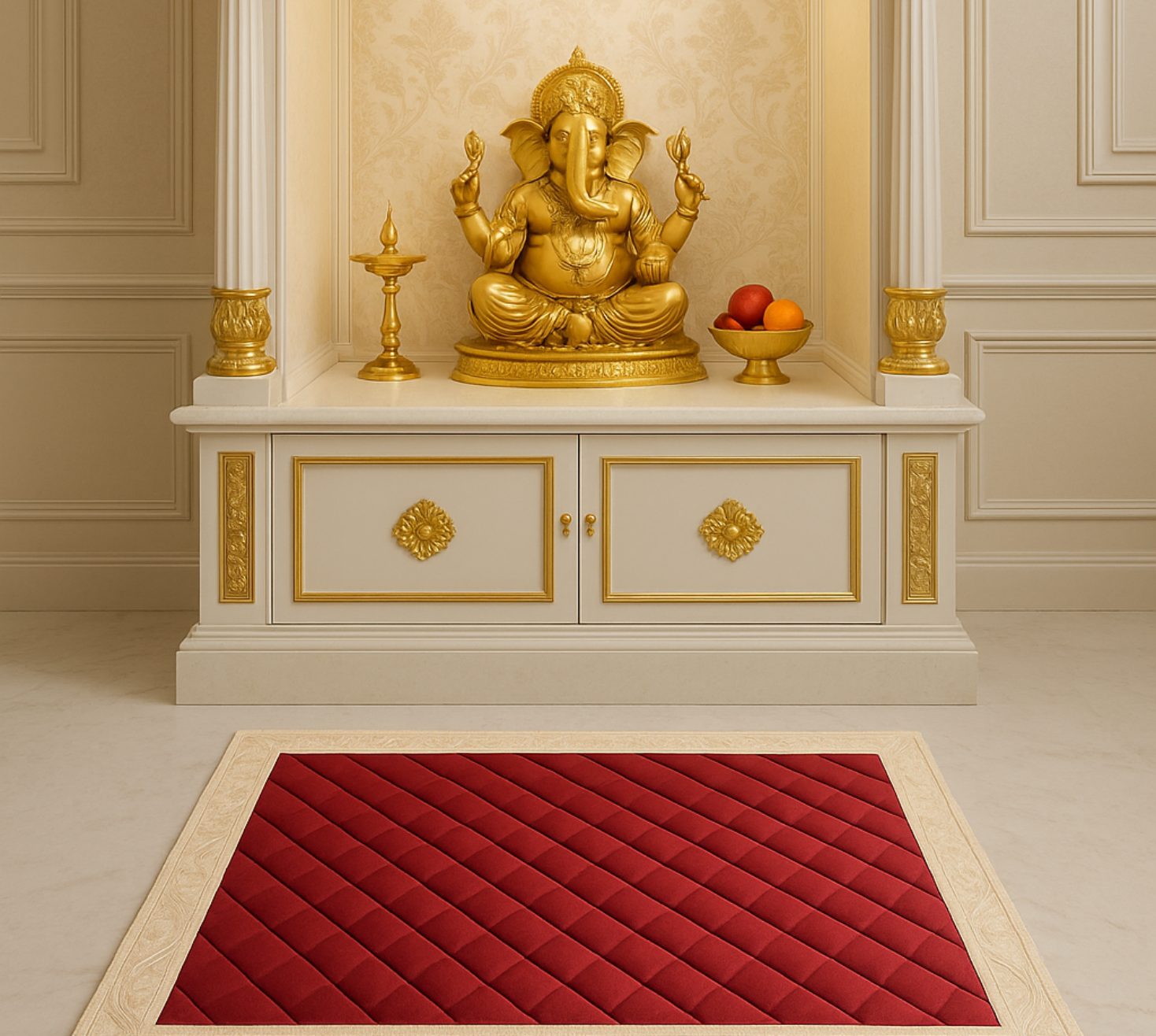 Divine Comfort Reversible Mandir Mat