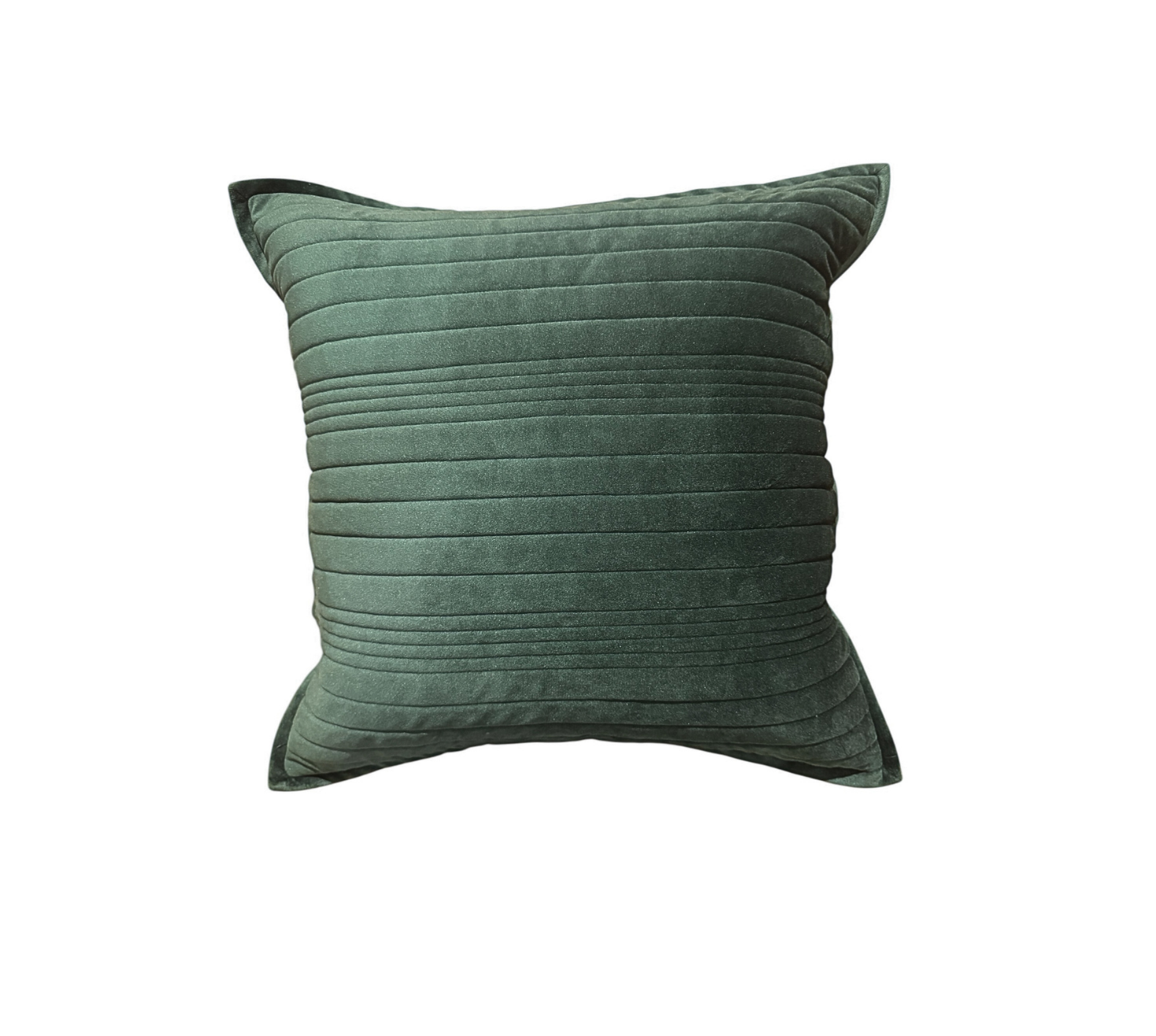 Castle Green velvet embroidered cushion cover