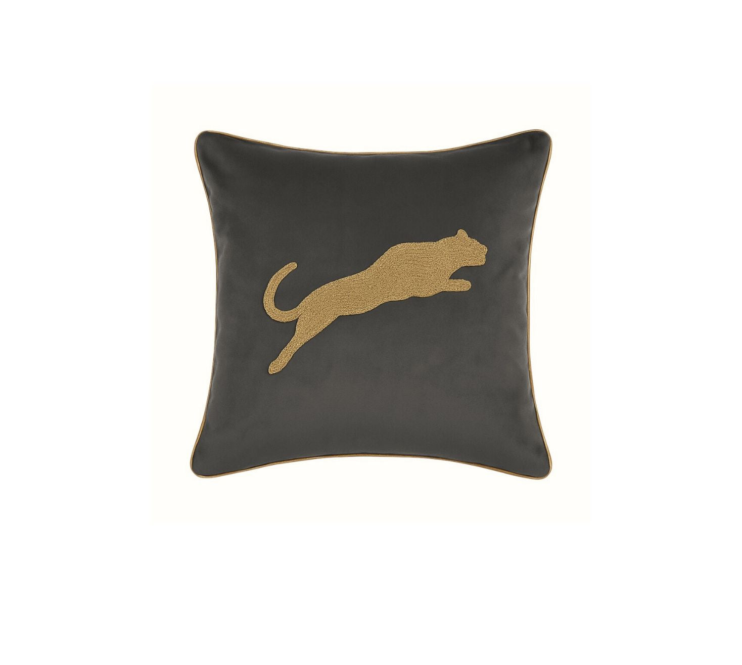 The Leopard Luxe in grey cushion cover