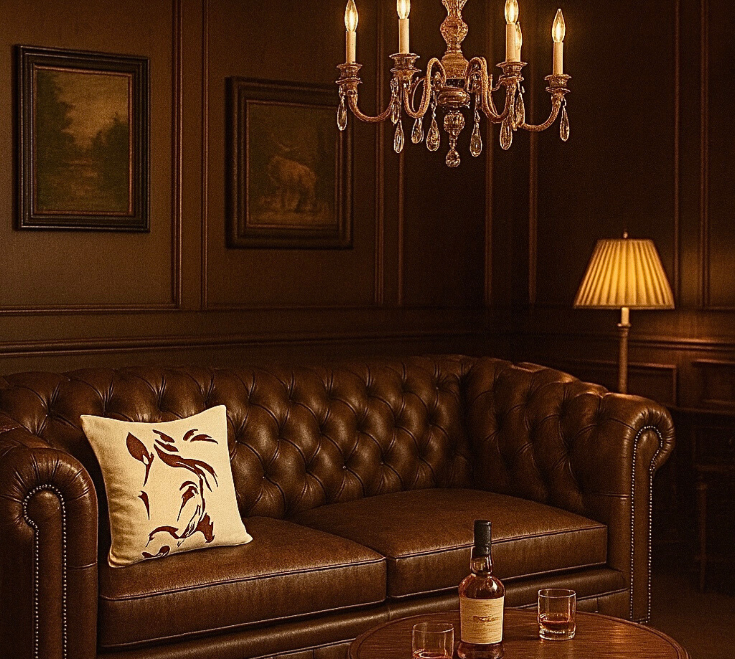 The majestic Stallion cushion cover