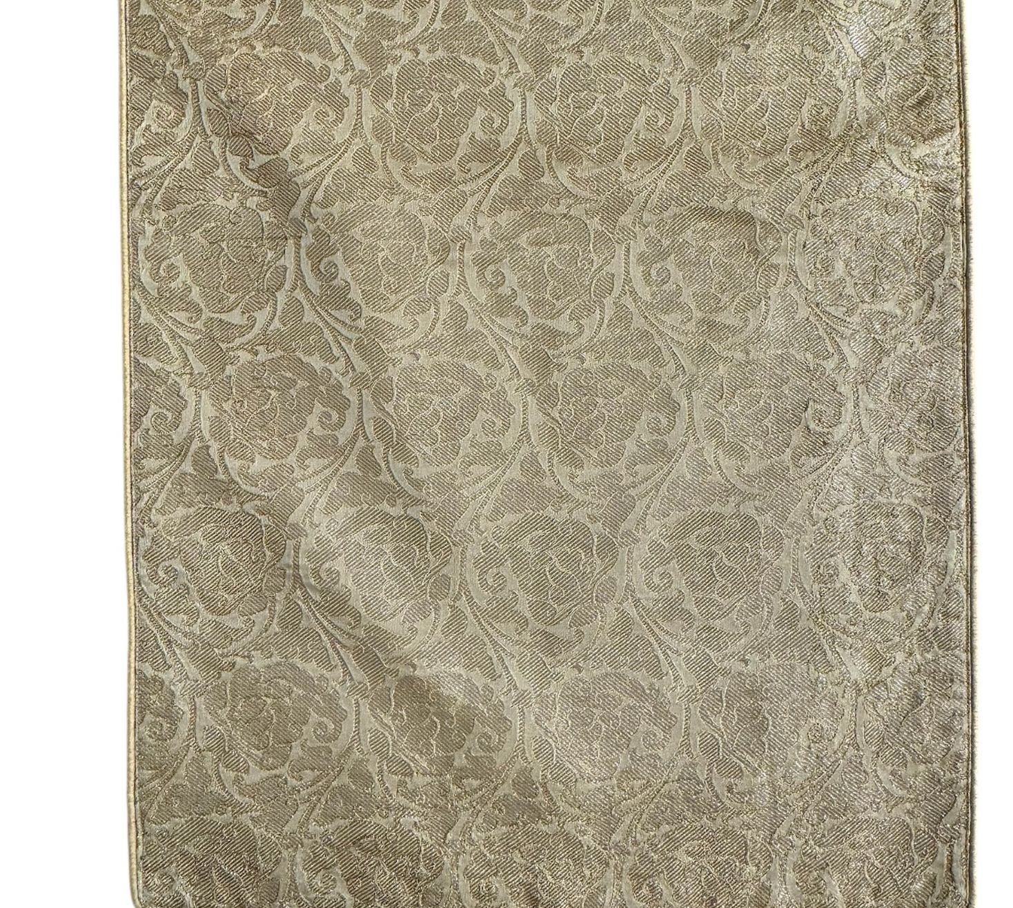 The opulent floral embroidered brocade runner