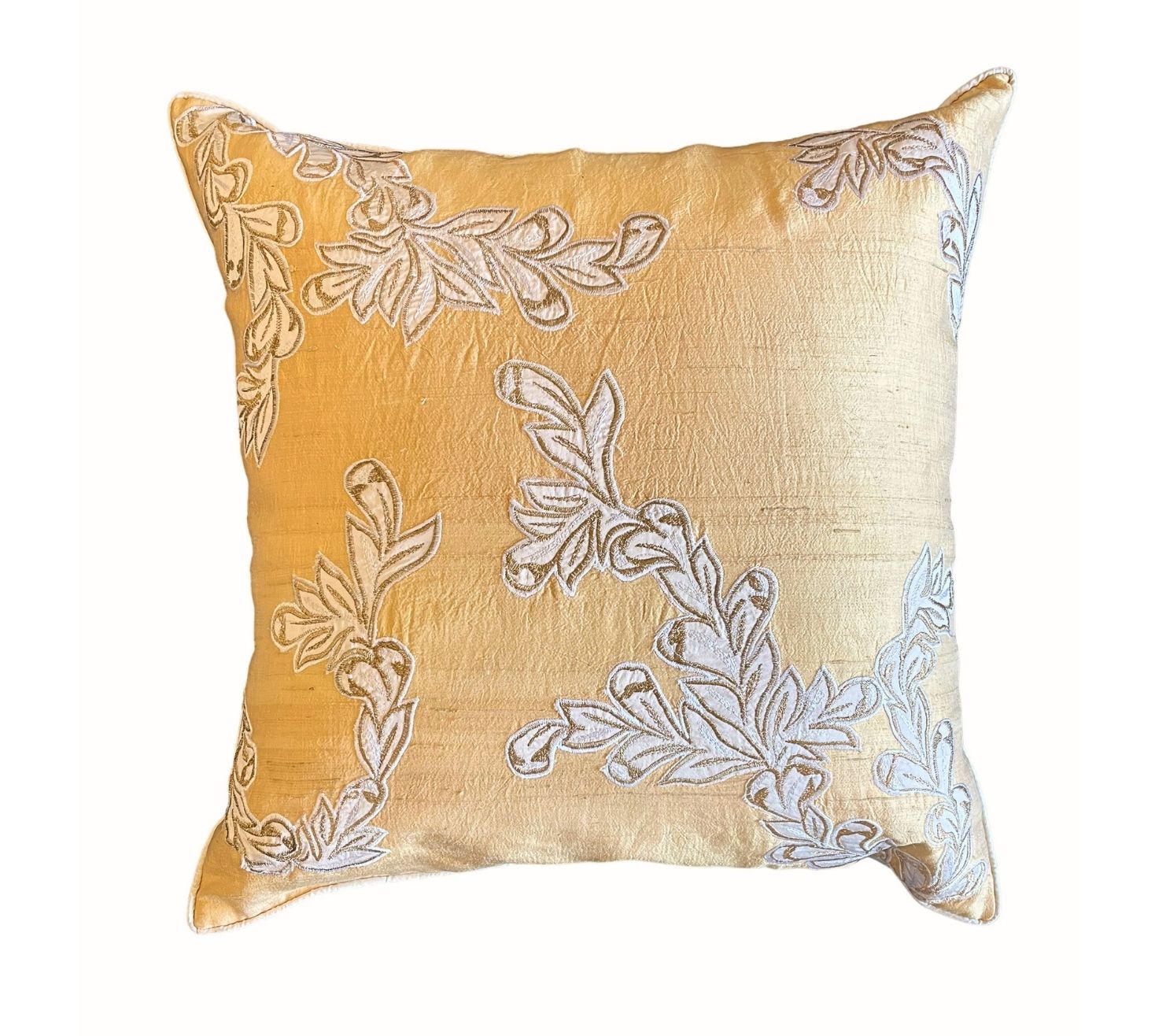 Gold Buttermilk silk  Cushion Cover