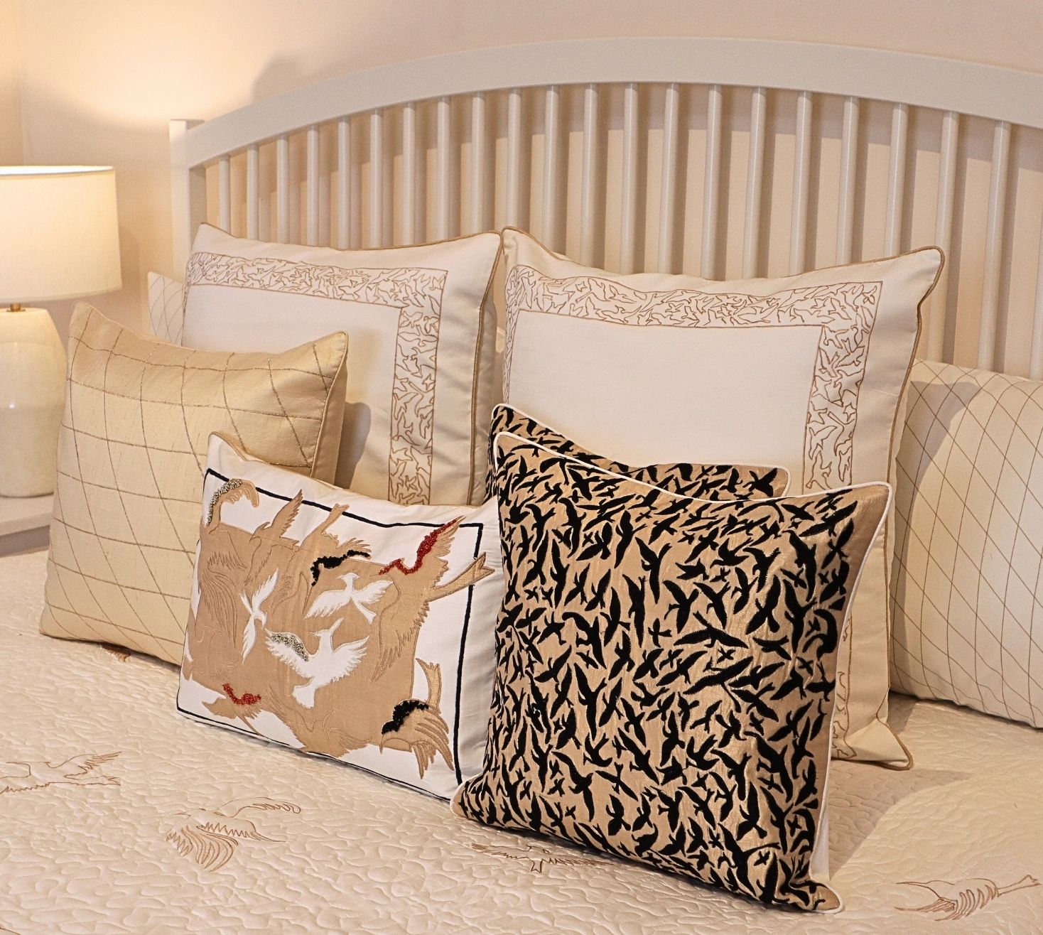 Flights Of Paradise Quilted Bedspread