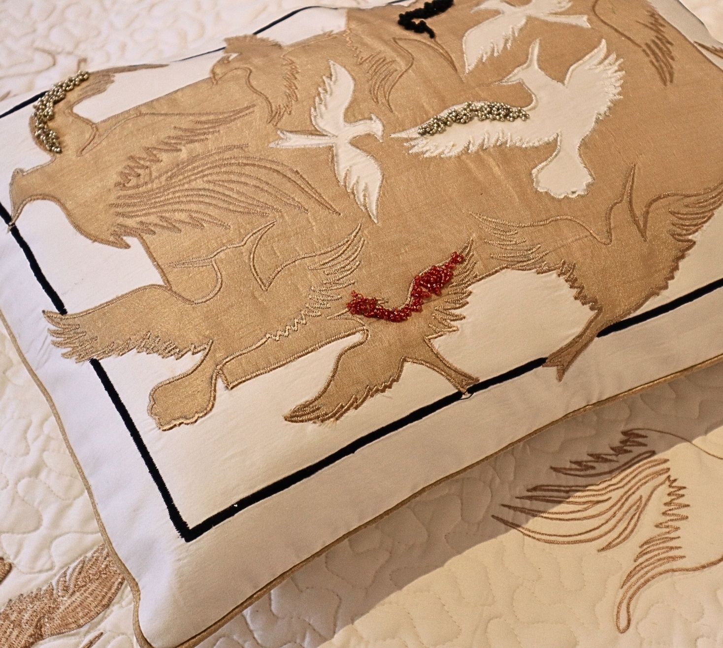 Flights Of Paradise Quilted Bedspread