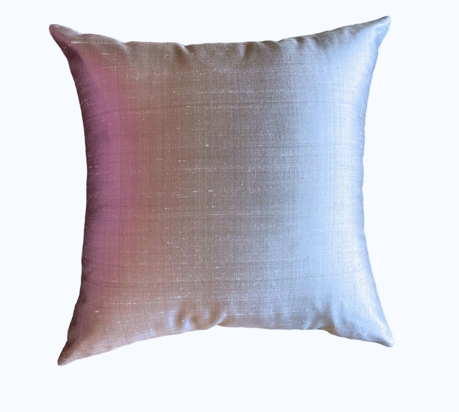 Silver silk Cushion Cover