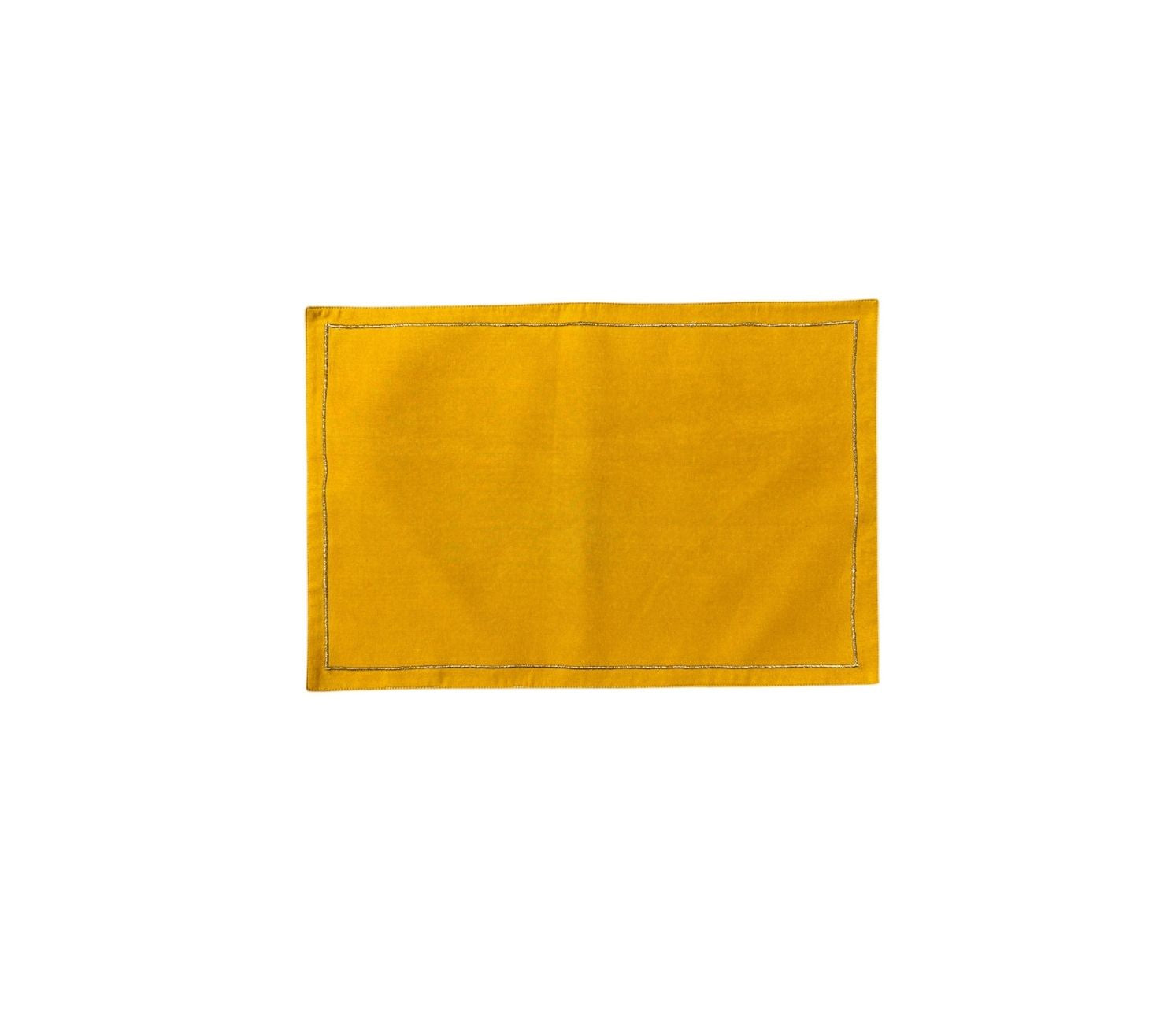 Majestic Mustard Embroidered Table Linen Set