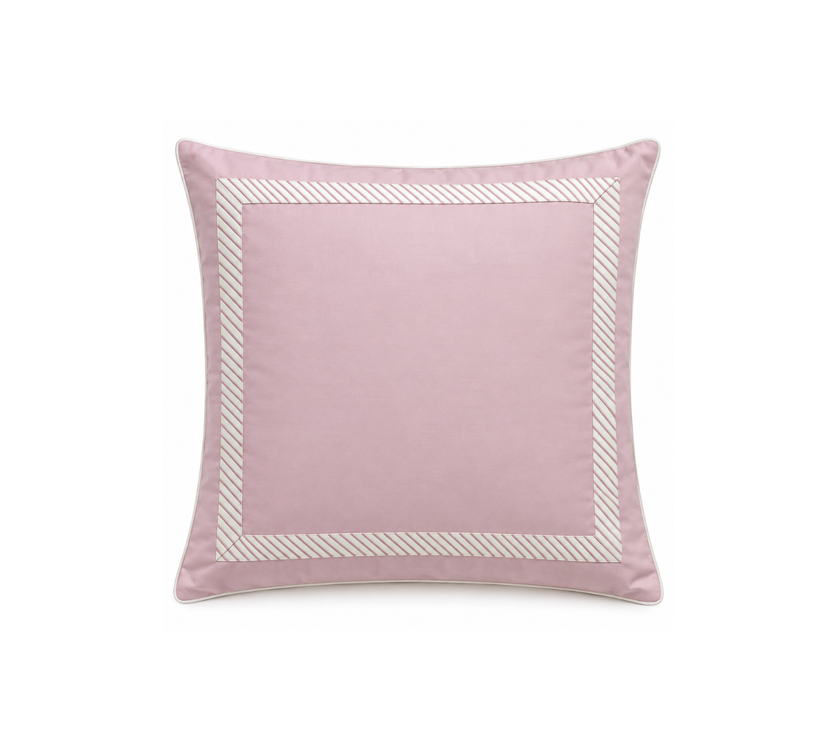 Oyster pink and white floral embroidered duvet cover