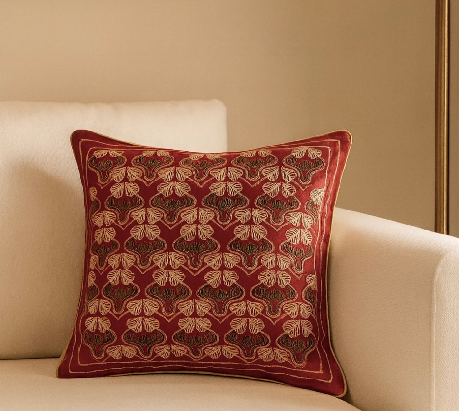 The canopy leaf work cushion cover