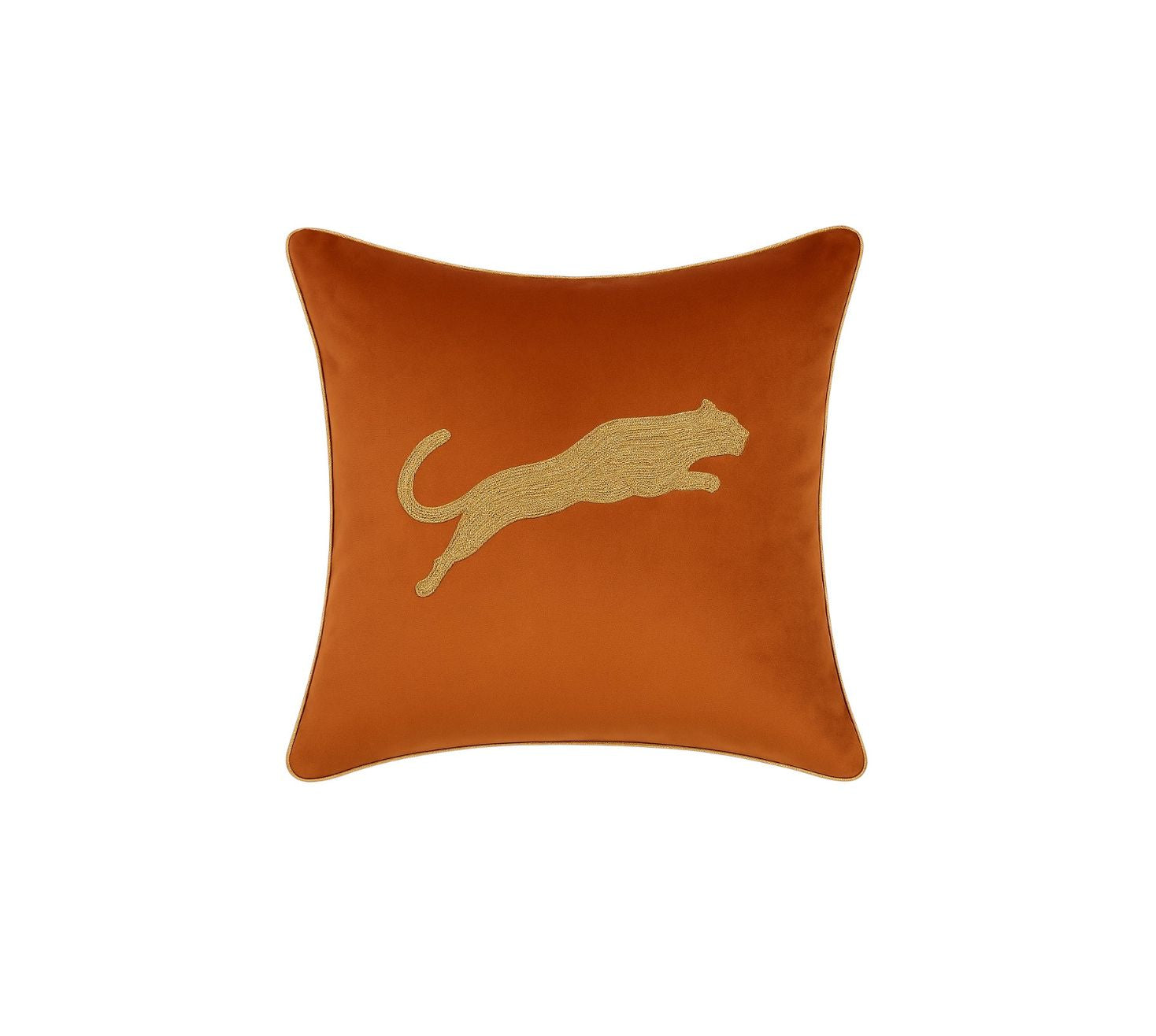 The Leopard Lux in Rust Cushion cover