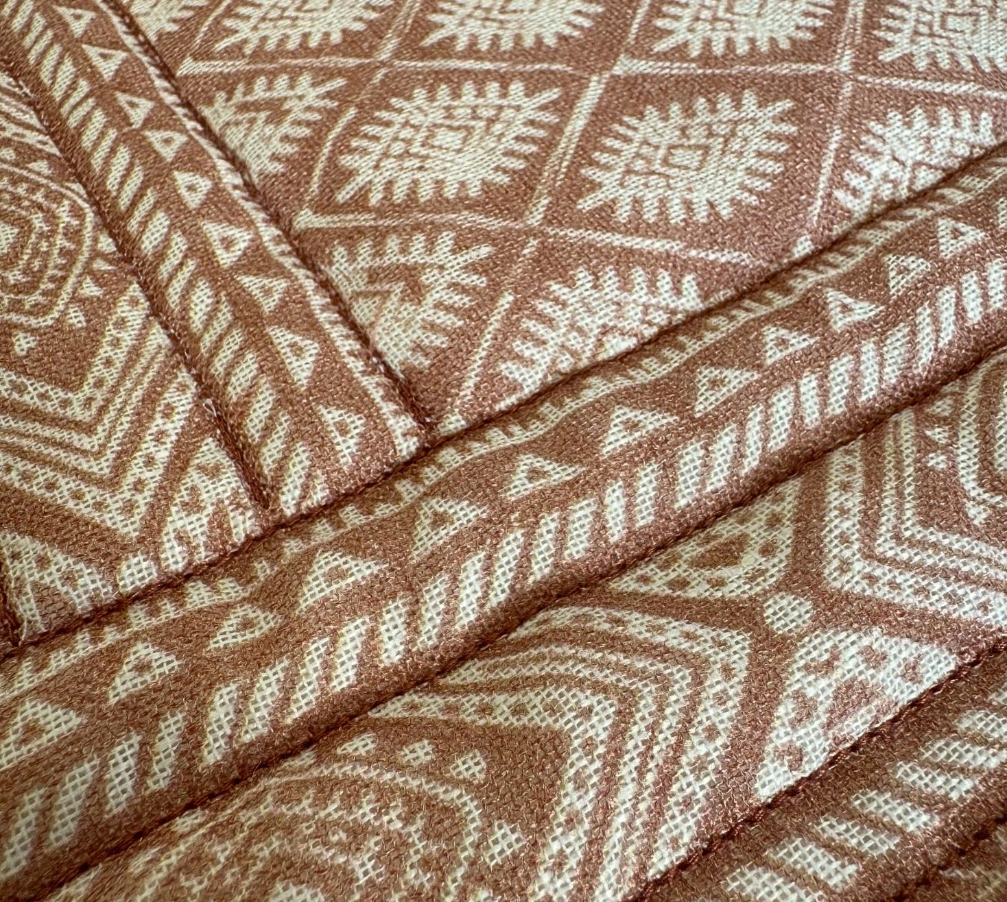 Rustish Pastel Earthy Quilted Bedspread