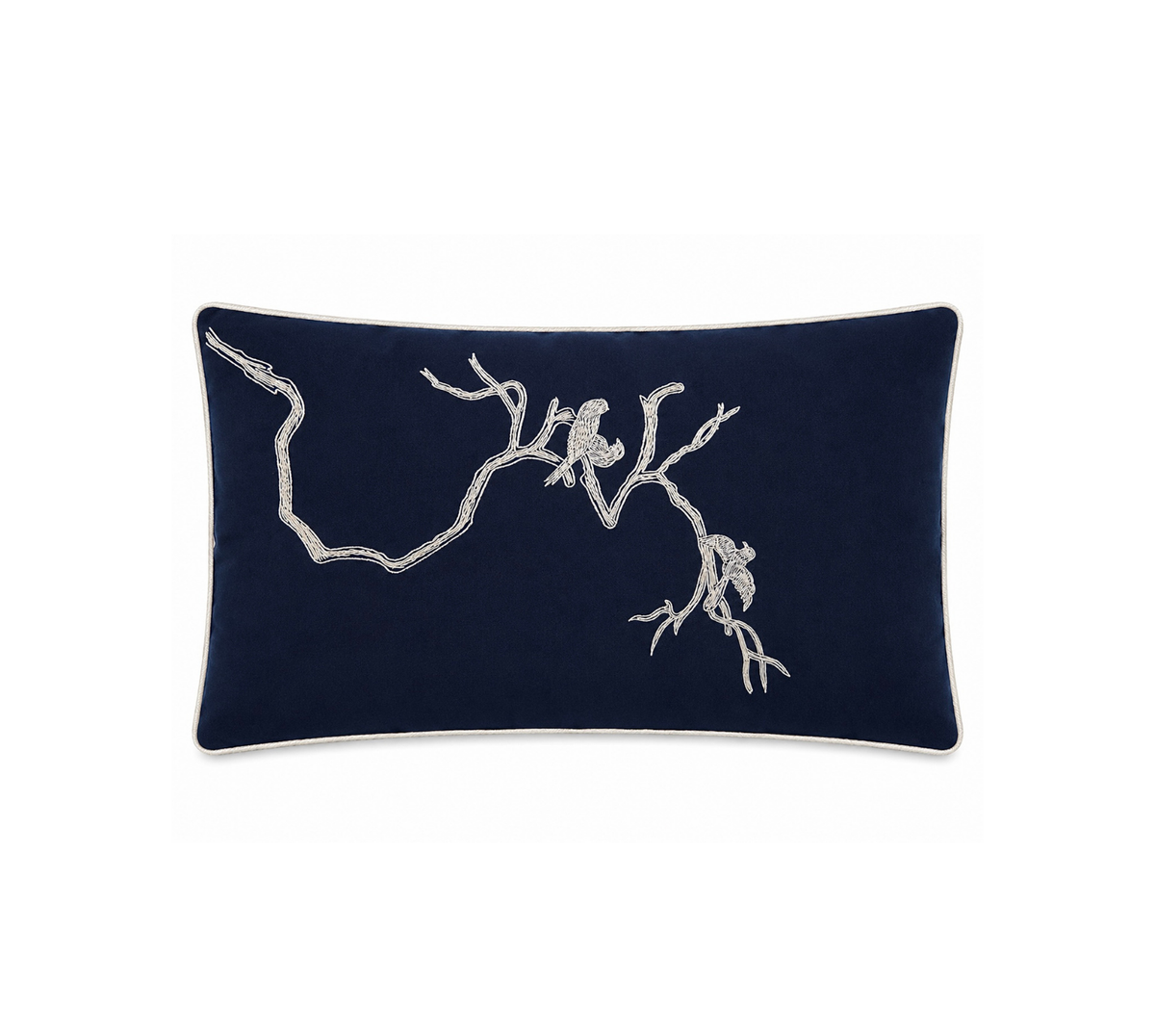 Wilderness Printed blue and white Quilted Bedspread