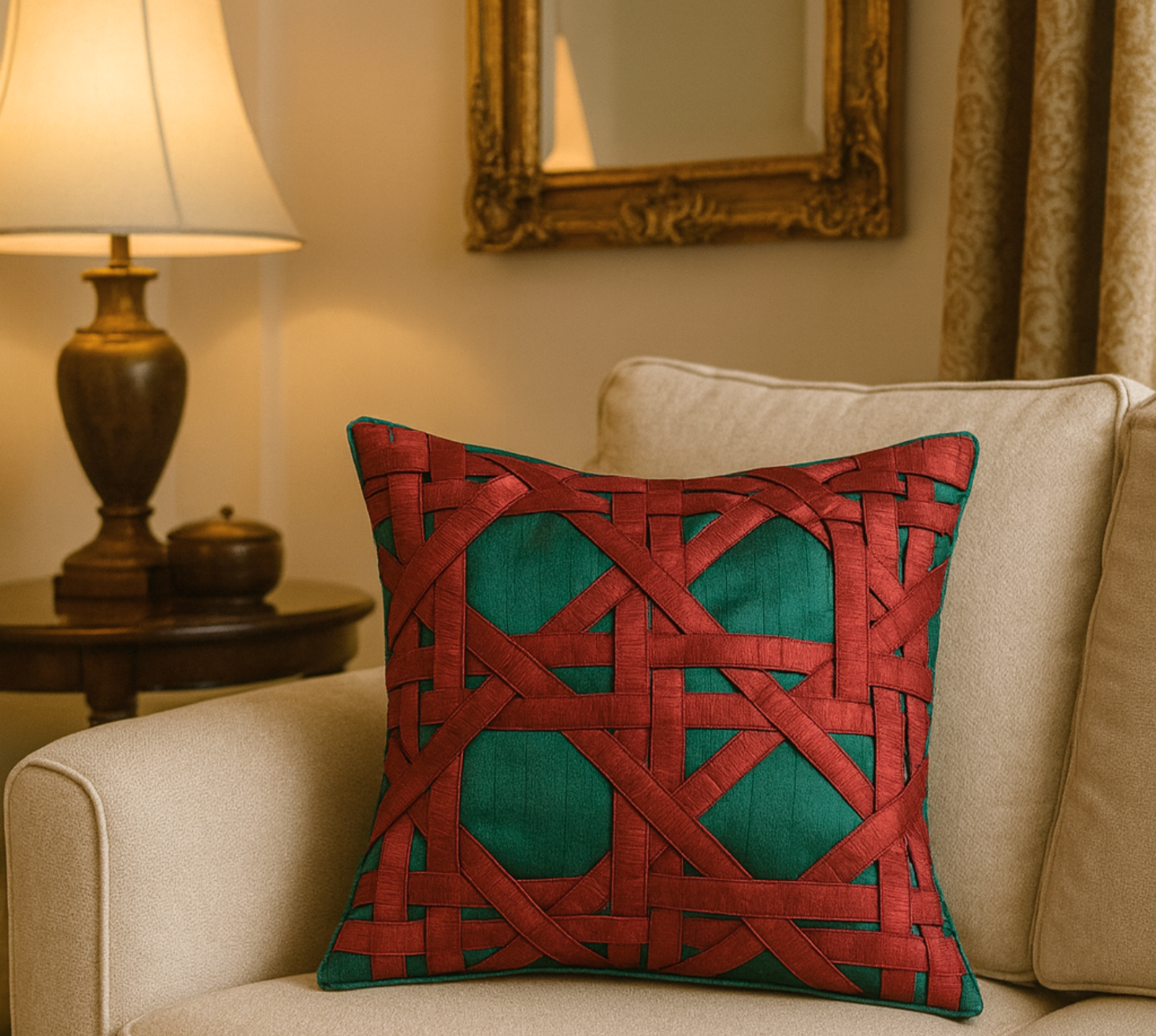 the modern symmetry cushion cover