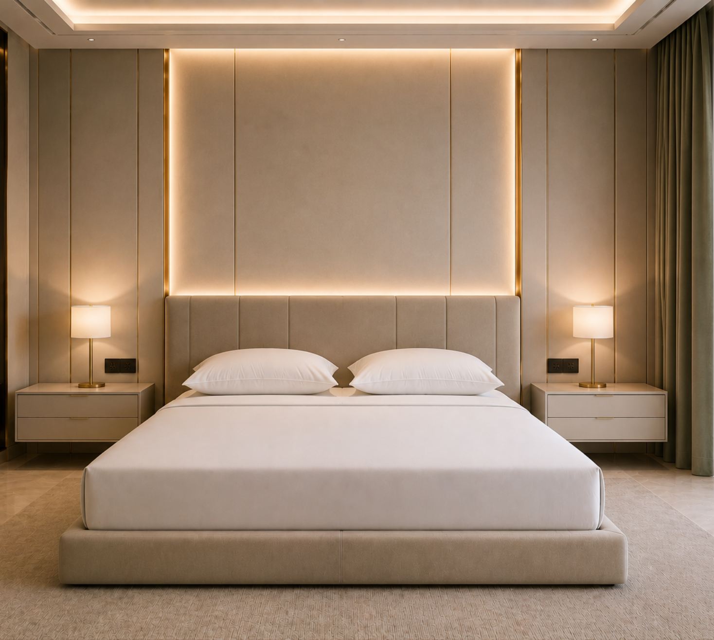 Luxurious White Bed sheet With 2 Pillow Covers