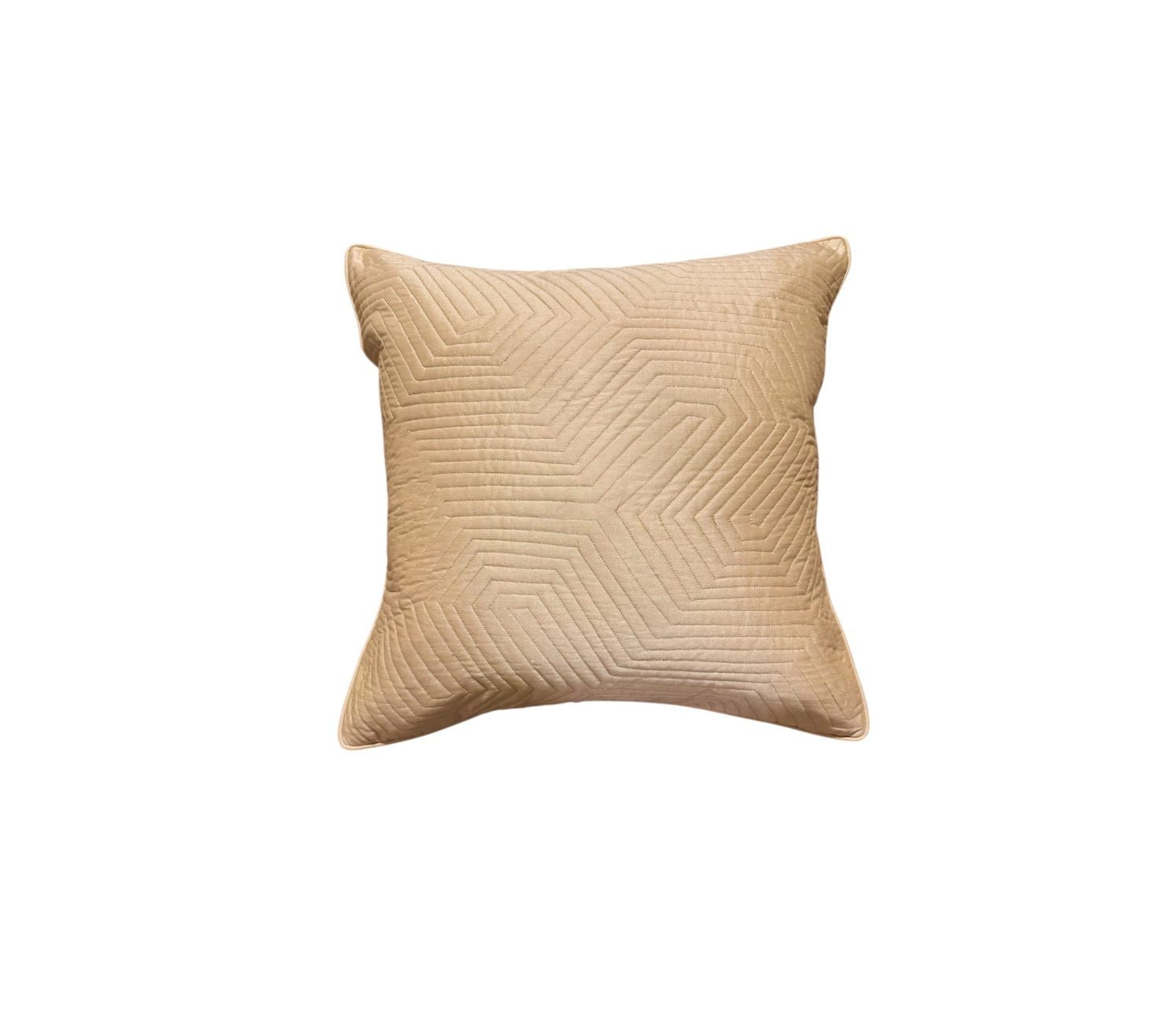 Gilded Radiance quilted cushion cover